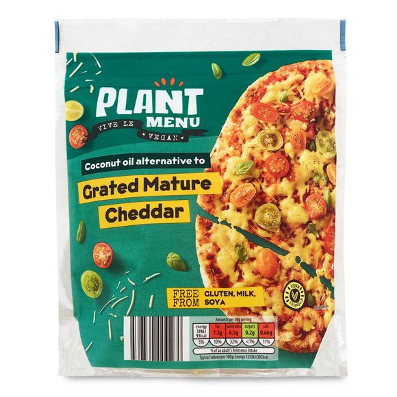 Plant Menu Grated Mature Cheddar 150g